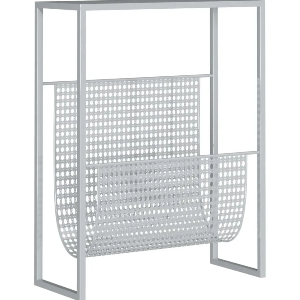 Lehtiteline musta 35x15x45 cm teräs (31668)