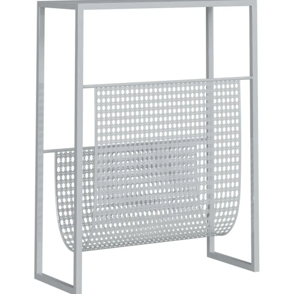 Lehtiteline musta 35x15x45 cm teräs (31668)