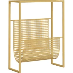 Lehtiteline musta 35x15x45 cm teräs (31668)