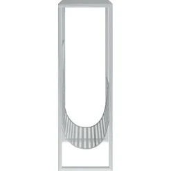 Lehtiteline musta 35x15x45 cm teräs (31668)