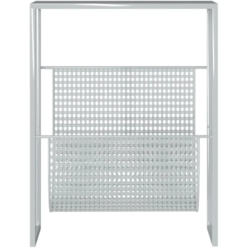 Lehtiteline musta 35x15x45 cm teräs (31668)