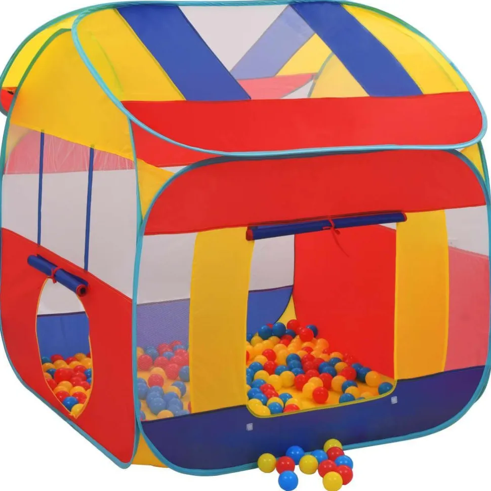 Leikkiteltta 123x120x126 cm 550 pallolla eri värejä