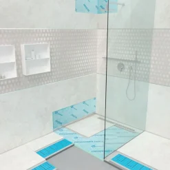 Linjakaivon kaatolista lasiseinälle Progress Profiles Proshower Glass 2% kaato 1000 mm