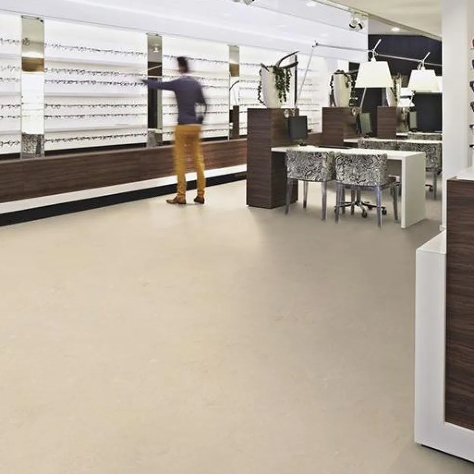 Linoleumilaatta Forbo Marmoleum Click Cloudy Sand 30x60 cm harmaa beige