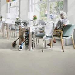 Linoleumilaatta Forbo Marmoleum Click Silver Shadow 30x30 cm vaalea harmaa