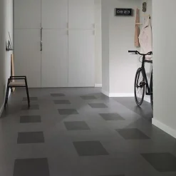 Linoleumilaatta Forbo Marmoleum Click Volcanic Ash 30x30 cm tumma harmaa