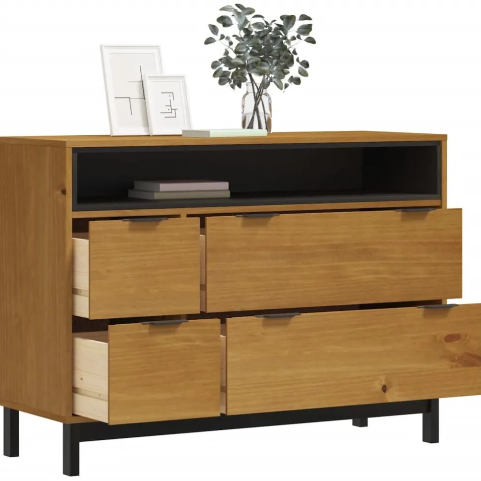 Lipasto FLAM 110x40x80 cm täysi mänty (76071)