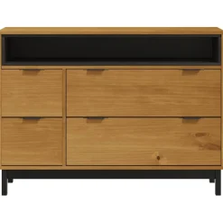 Lipasto FLAM 110x40x80 cm täysi mänty (76071)