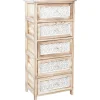 Lipasto Home4You KASEKE 5 säilytysosalla 40x29x90 cm, luonnonväri, beige