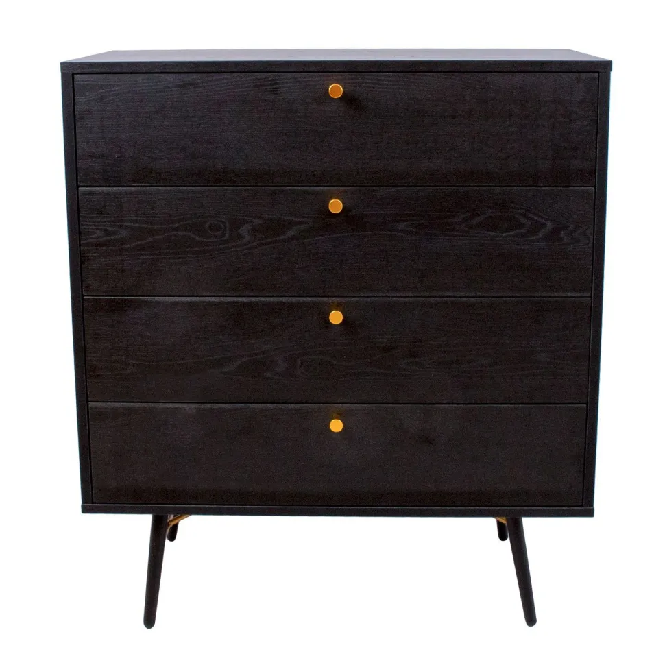 Lipasto Home4You Luxemburg 80x40x90cm, musta