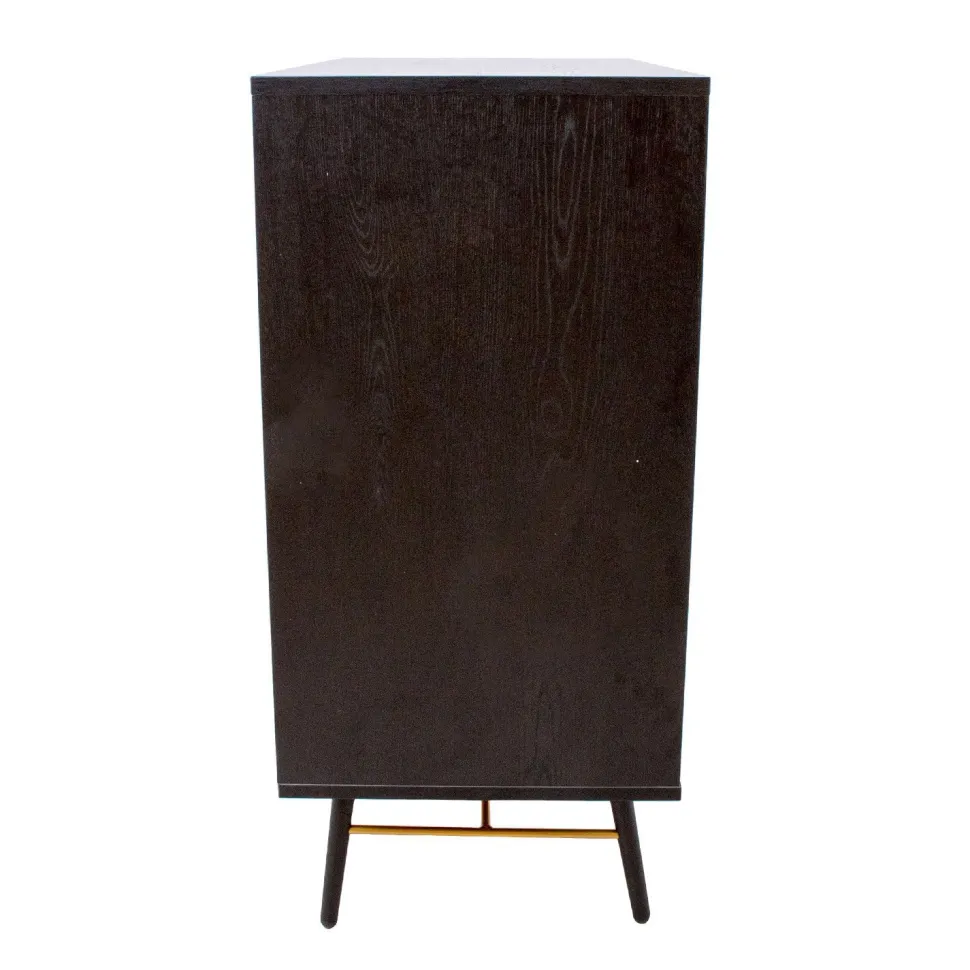 Lipasto Home4You Luxemburg 80x40x90cm, musta