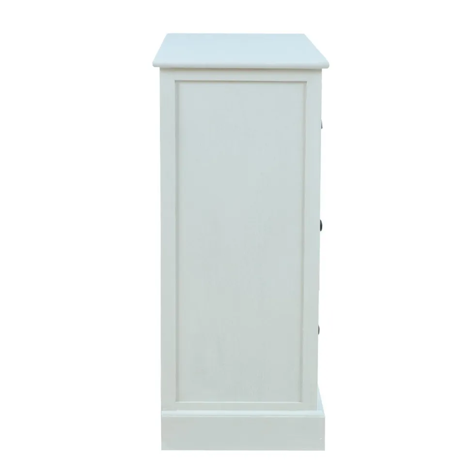 Lipasto Home4You Meldon 80x35x80cm, valkoinen
