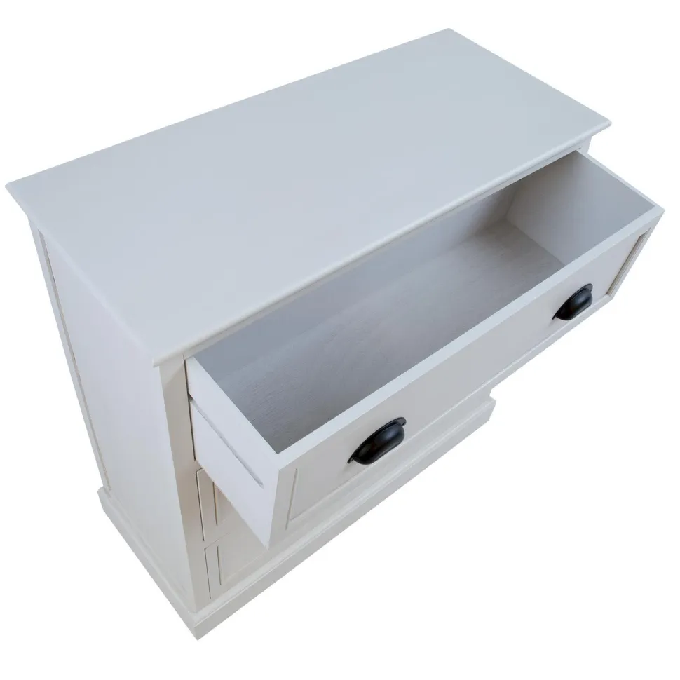 Lipasto Home4You Meldon 80x35x80cm, valkoinen
