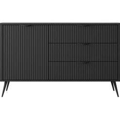 Lipasto Nomla 1D3S LANTE, 82x138cm, musta