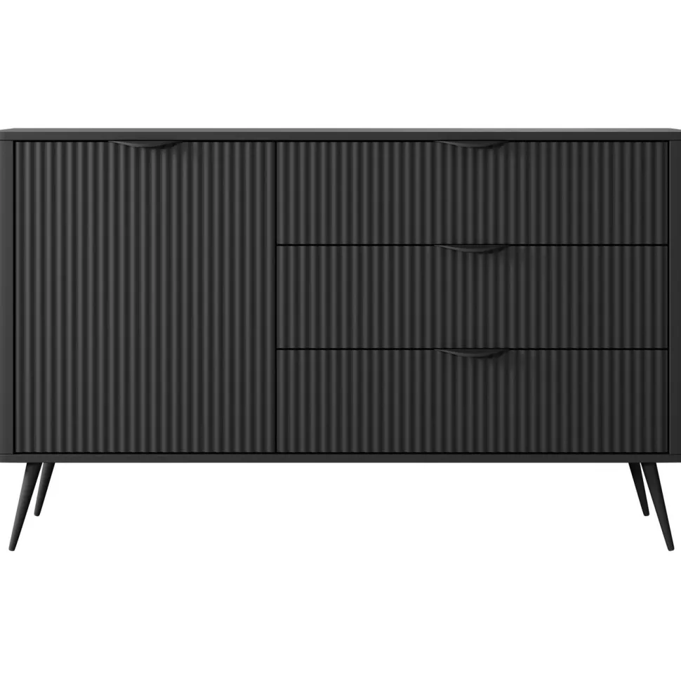 Lipasto Nomla 1D3S LANTE, 82x138cm, musta