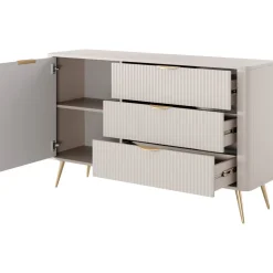 Lipasto Nomla 1D3S LANTE, 82x138cm, musta