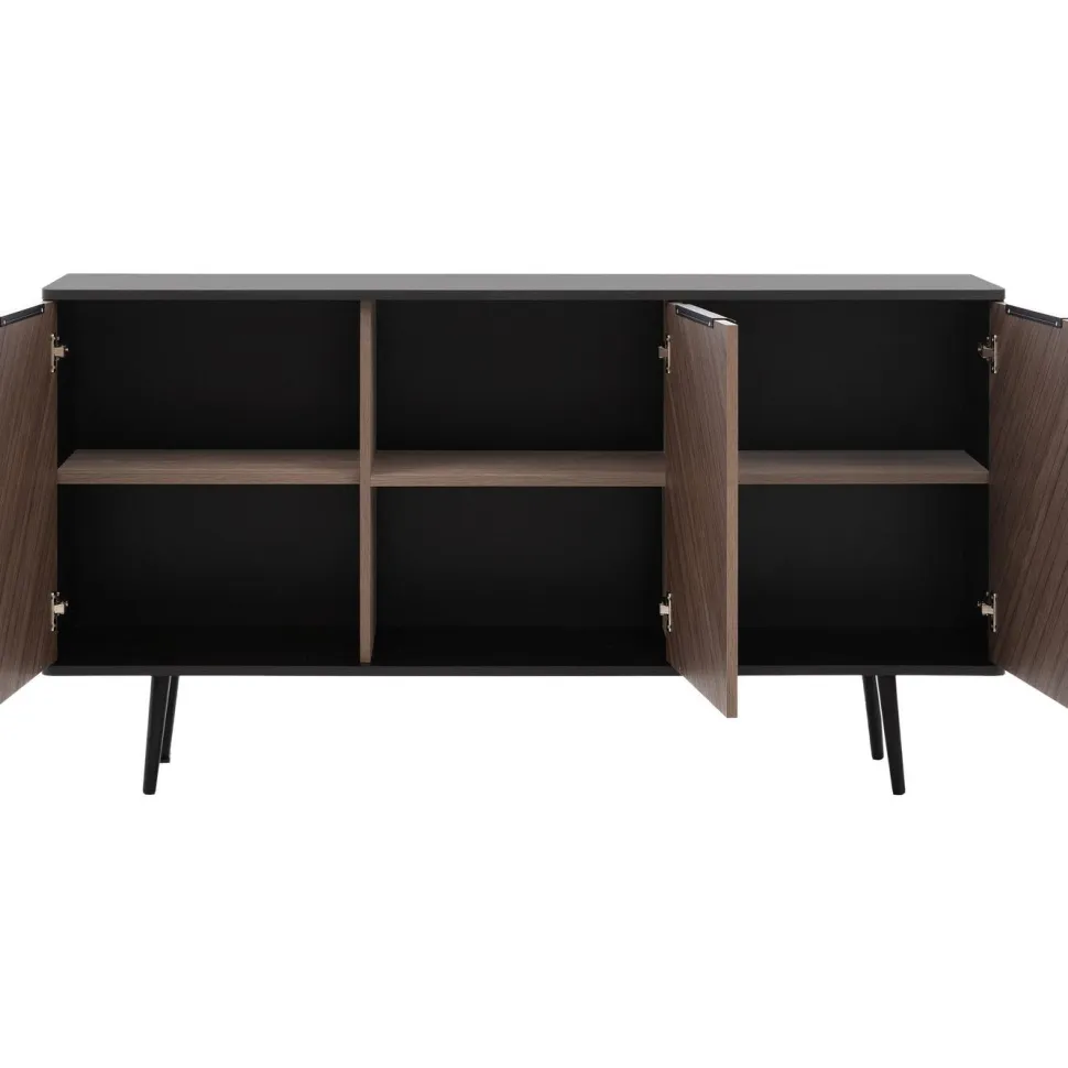 Lipasto Nomla K3D PINELLI PN01, 80x150cm, musta/ruskea