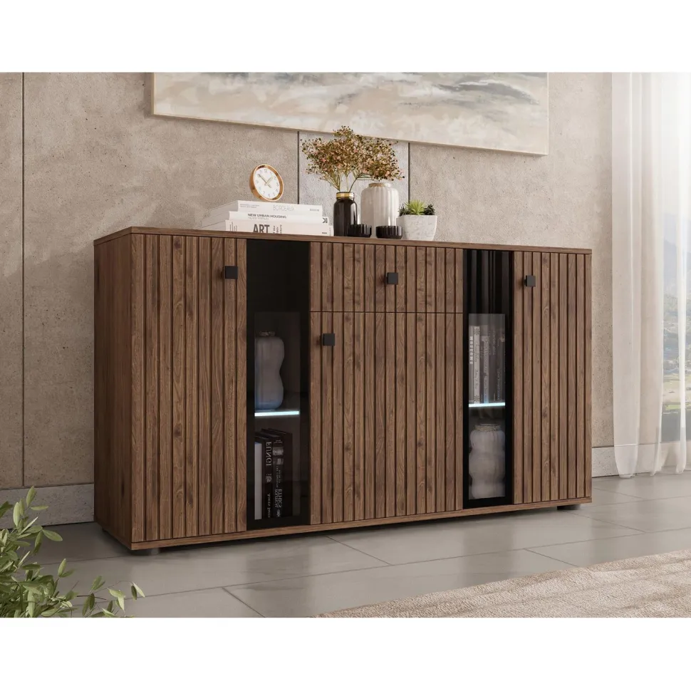 Lipasto Nomla SALSA MDF, 80x141cm, ruskea