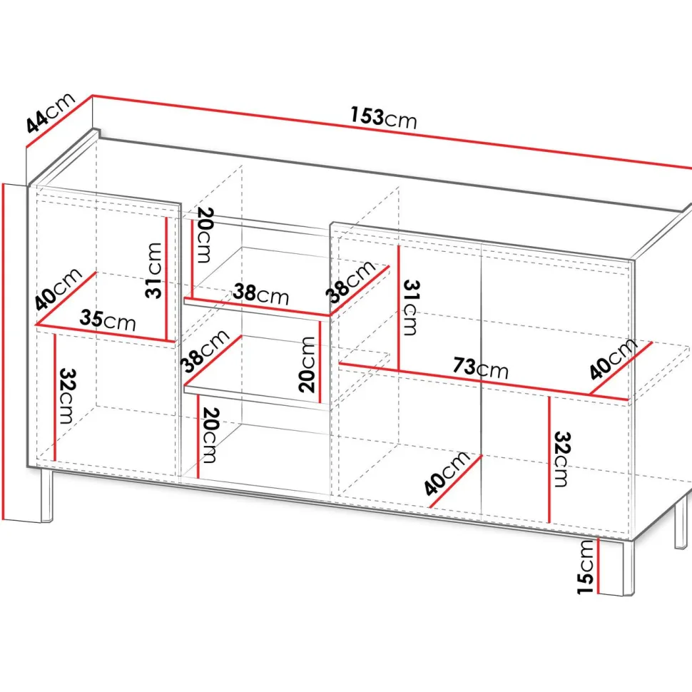 Lipasto Nomla SYSTEM 72, 85x153cm, beige