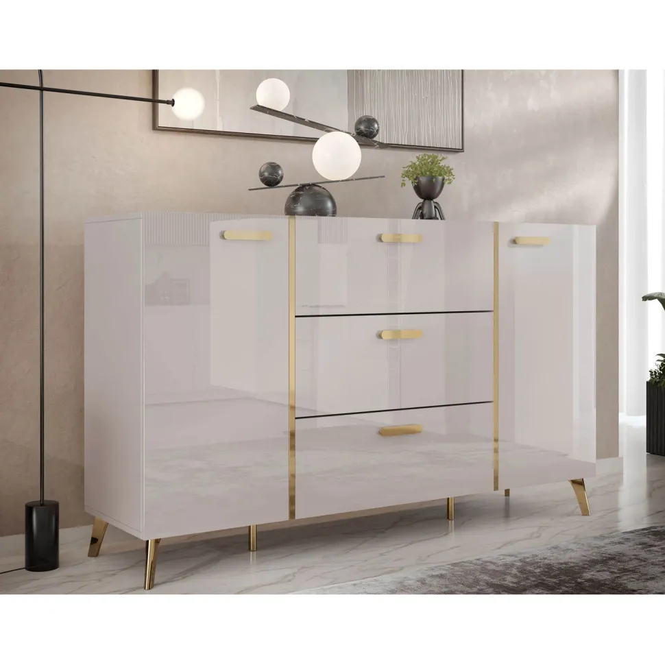 Lipasto PICRU 150 2D3SZ, beige/kulta (1657)