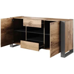 Lipasto WOOD, ruskea/tummanharmaa (1416)