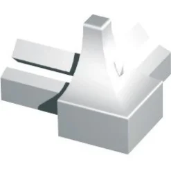 Listan ulkokulma Progress Profiles 10mm anodisoitu alumiini