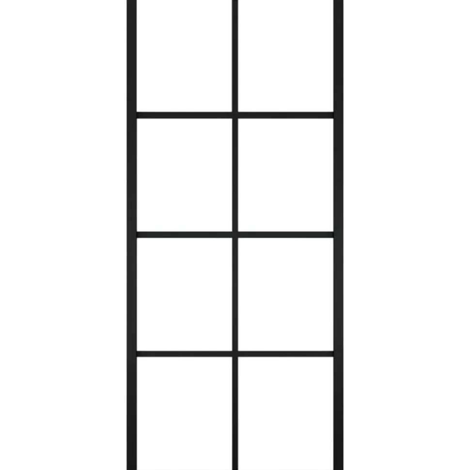 Liukuovi alumiini ja ESG-lasi 76x205 cm musta