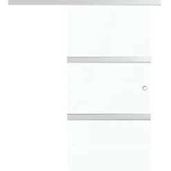 Liukuovi ESG-lasi ja alumiini 76x205 cm hopea