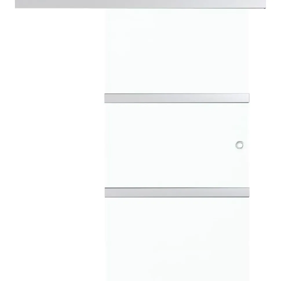 Liukuovi ESG-lasi ja alumiini 90x205 cm hopea