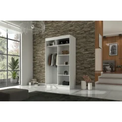 Liukuovikaappi ADKR Toura 120, valkoinen