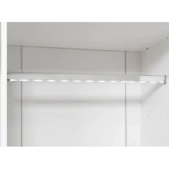 Liukuovikaappi Hiipakka Ida 180cm valkoinen ovet 2x peili