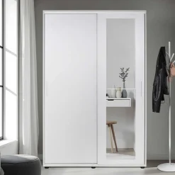 Liukuovikaappi Linento Furniture Prt-620-Bb-3 valkoinen