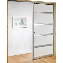 Liukuovi seinän sisään Stella Pocket Door M9 ristikko 925x2040mm musta