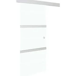 Liukuovi soft-stopeilla ESG-lasi ja alumiini 76x205 cm