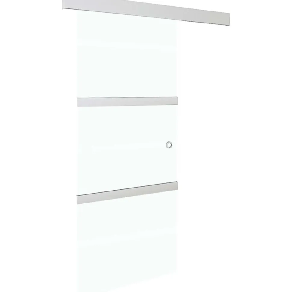 Liukuovi soft-stopeilla ESG-lasi ja alumiini 76x205 cm