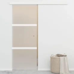 Liukuovi soft-stopeilla ESG-lasi ja alumiini 76x205 cm