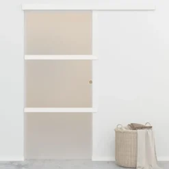 Liukuovi soft-stopeilla ESG-lasi ja alumiini 90x205 cm