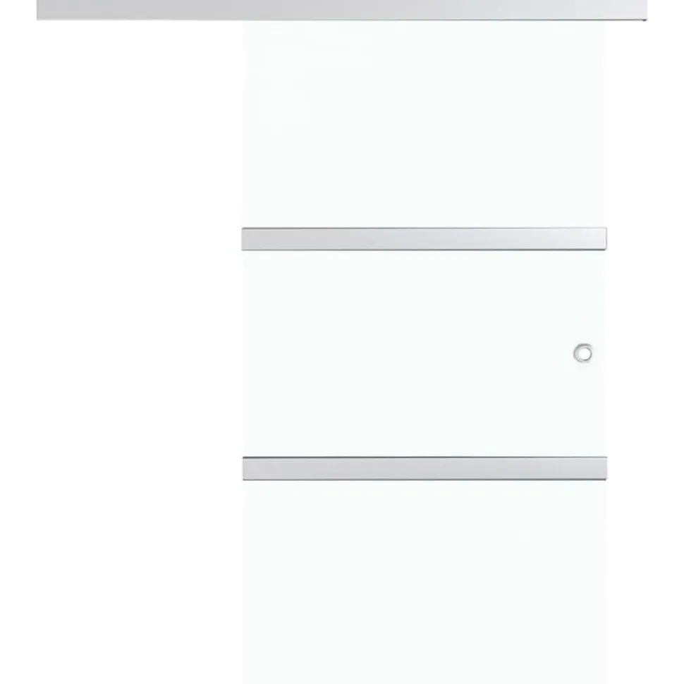 Liukuovi soft-stopeilla ESG-lasi ja alumiini 90x205 cm