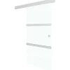 Liukuovi soft-stopeilla ESG-lasi ja alumiini 76x205cm huurrelasi raidoilla