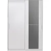 Liukuovivaatekaappi Linento Furniture Swd-512-Bb-2 120cm valkoinen