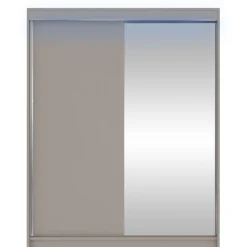 Liukuovivaatekaappi Nomla CAMINO I, LED-valaistuksella, peilillä, 150x200cm