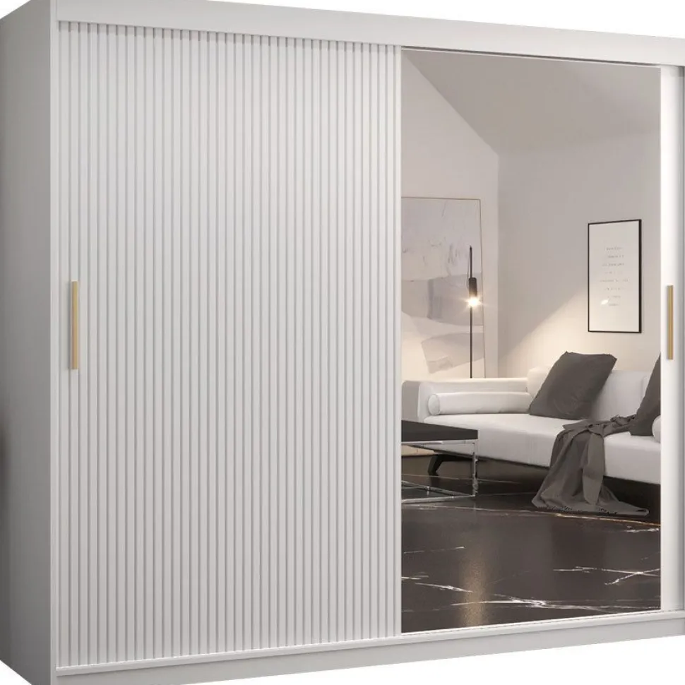 Liukuovivaatekaappi Nomla RIFLO SLIM 2 200, 200x200cm