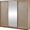 Liukuovivaatekkaappi Nomla LONDON 250 L, 250x215cm, ruskea