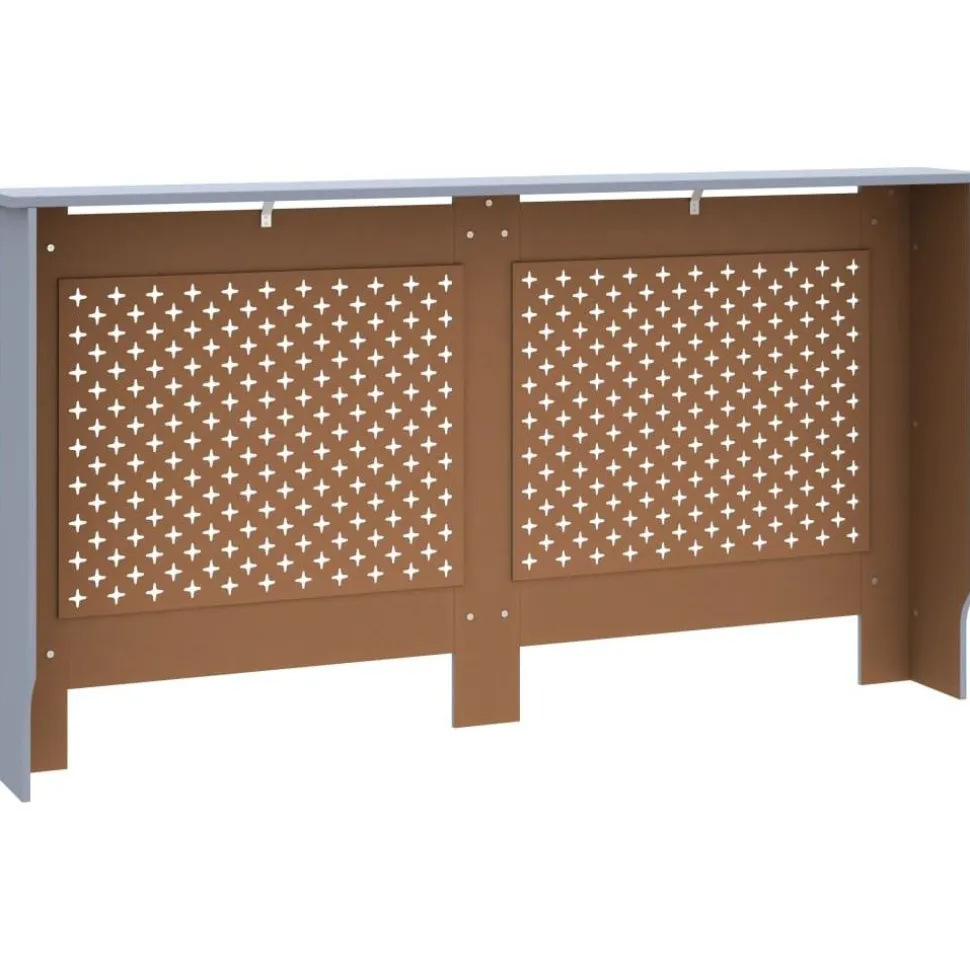 Lämpöpatterin suoja antrasiitti 152x19x81 cm mdf