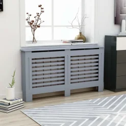 Lämpöpatterin suoja antrasiitti 152x19x81cm mdf