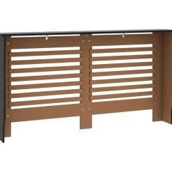 Lämpöpatterin suoja musta 152x19x81cm mdf