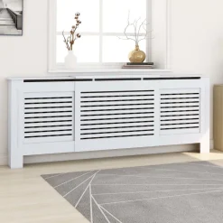 Lämpöpatterin suoja valkoinen mdf 205 cm