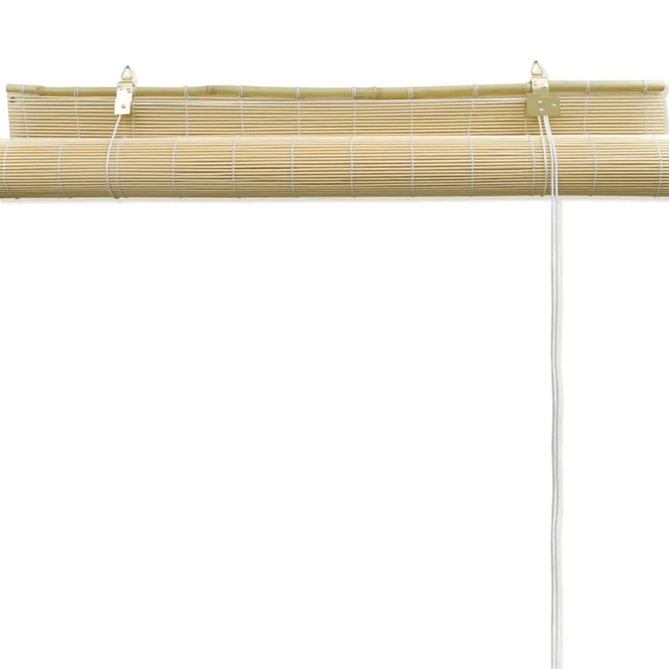 Luonnolliset bambu rullaverhot 80 x 160 cm