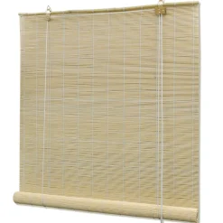 Luonnolliset bambu rullaverhot 80 x 160 cm