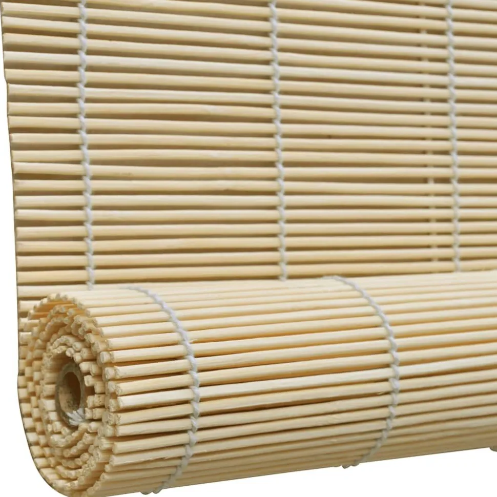 Luonnolliset bambu rullaverhot 80 x 160 cm